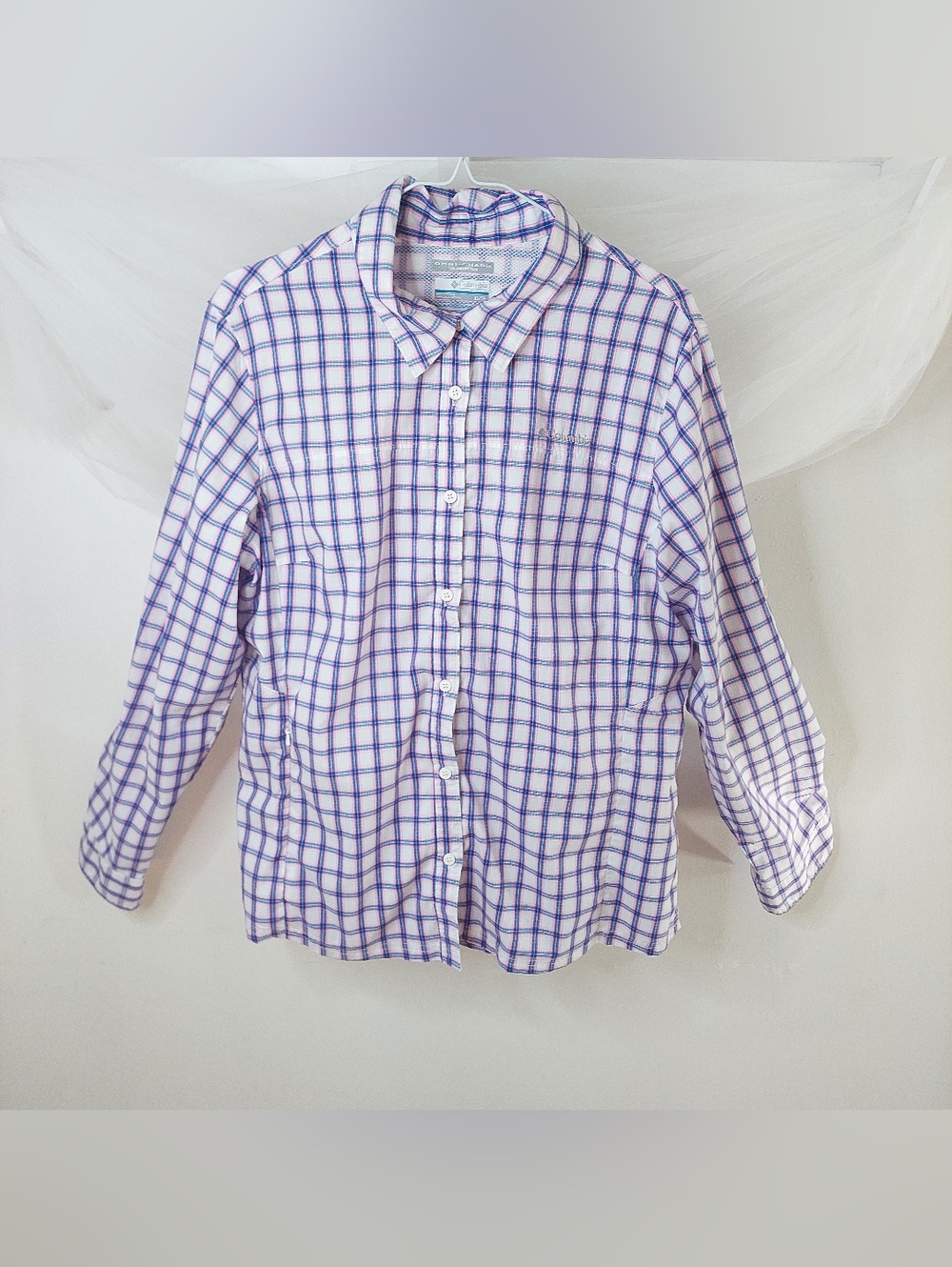 Columbia Omni-Shade Sun Protection Plaid Shirt Mens XL Long Sleeve